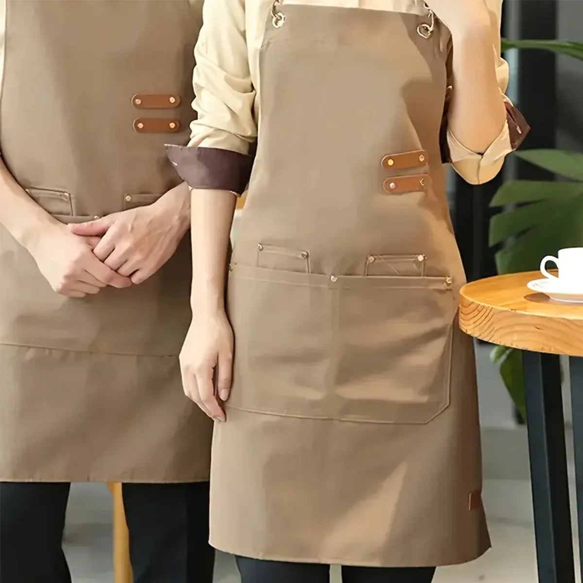 Multi-scene Work Apron Chefs Waiters Suitable Hotel Restaurant Coffee Zpaxo