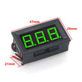 Three-wire Digital Voltmeter Meter DC 100V 10A Ammeter Dual Volt Zpaxo green