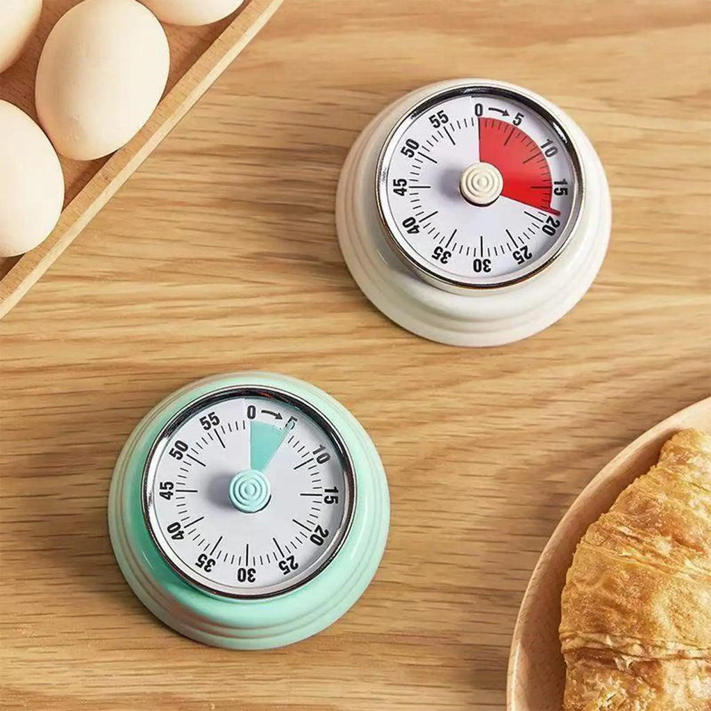 Mechanical Timer Cooking 75dB Loud Visual Countdown 60 Minute Manual Zpaxo
