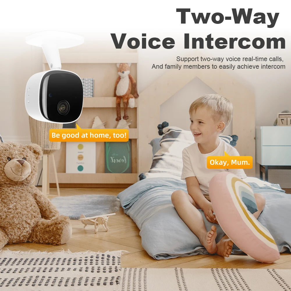 4K Security Camera Wireless Full Night Vision Wifi Monitor Waterproof Zpaxo