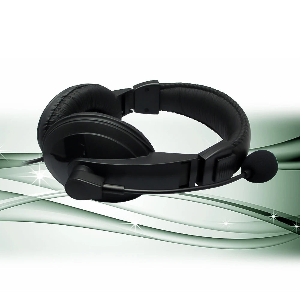 Wired Headphones Operator Headsets Mic Noise Reduction Earphones Zpaxo
