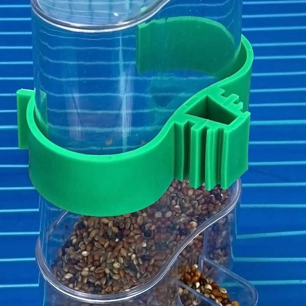 Automatic Bird Water Dispenser Drinking Feeder Transparent Cage Zpaxo