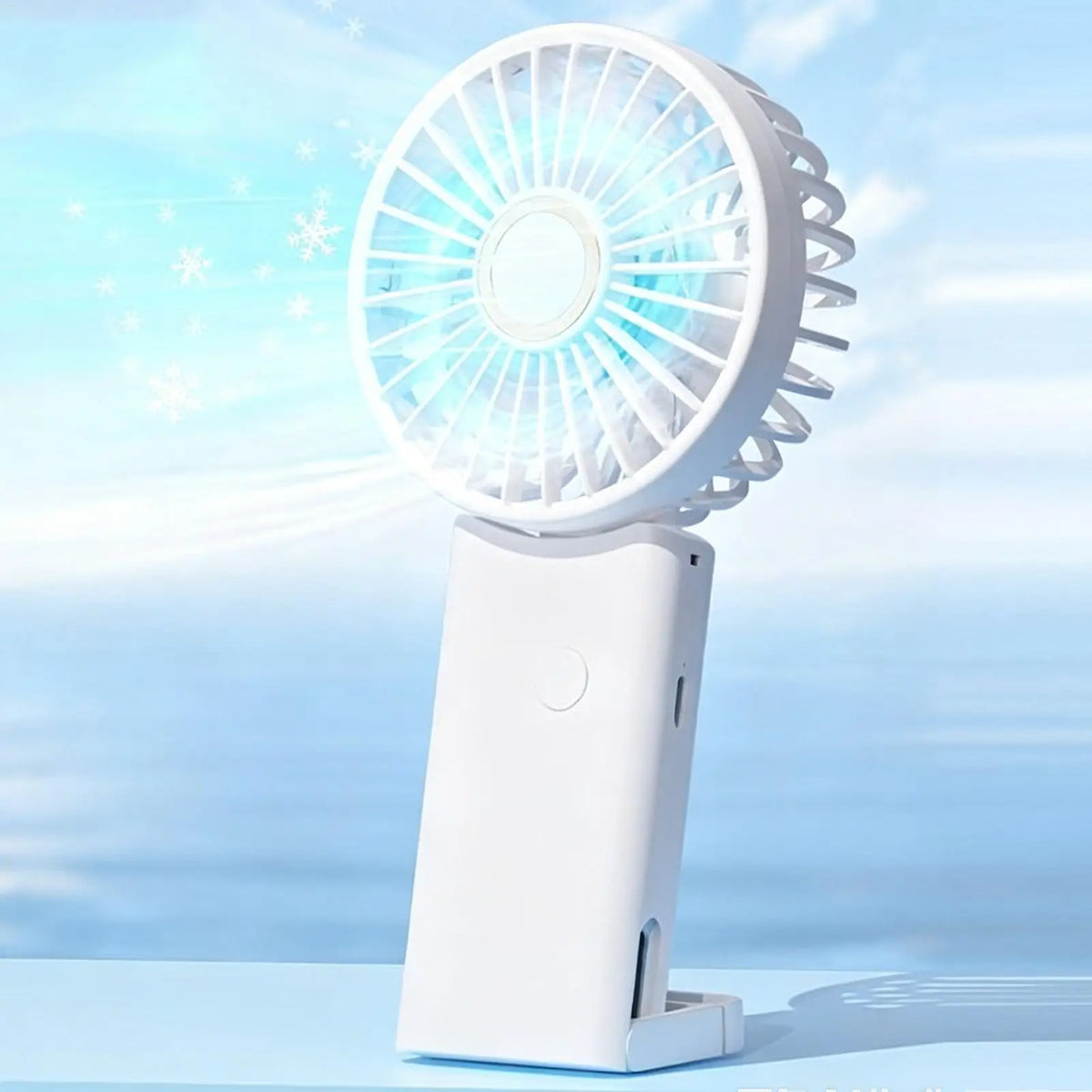Portable Fan Low-Noise Foldable Electric Hand Fan For Backpacking Camping Hiking Fishing Outdoor Activities Picnic Men Women Kid Zpaxo