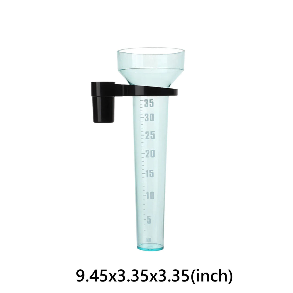 Rain Gauge Rainwater Meter Plastic Water Measurement Cup Tool Outdoor Zpaxo black