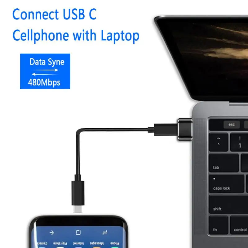 1- USB 2 0 C Adapter Female Male OTG Converter Macbook Iphone Xiaomi Zpaxo