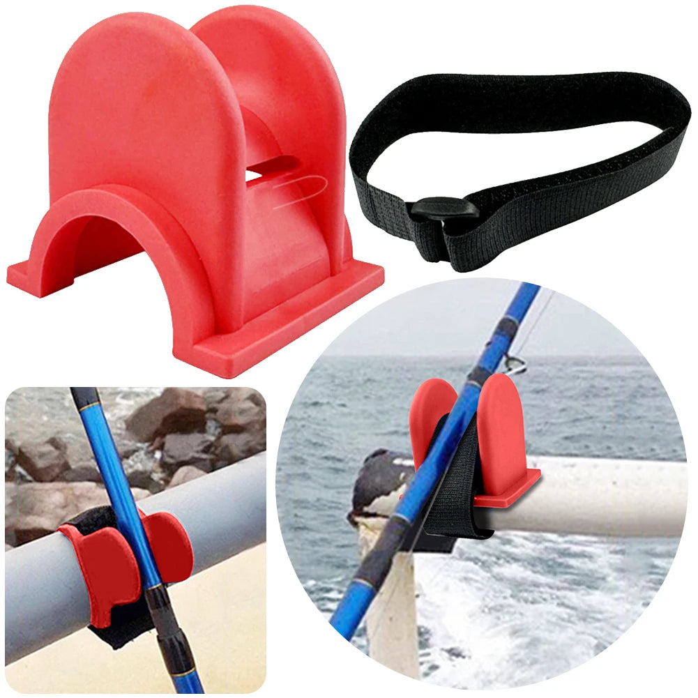 U-shaped Fishing Rod Support Portable Feeder Pod Stand TPE Baits Zpaxo