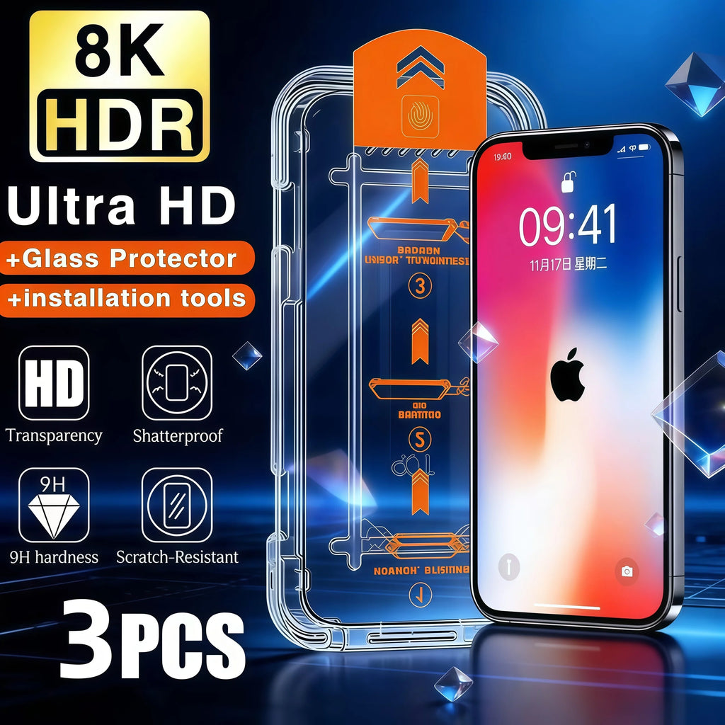 Oleophobic Coating Dust Easy Installation Screen Protector iPhone17 Zpaxo FCGQ For iPhone XS 3PCS