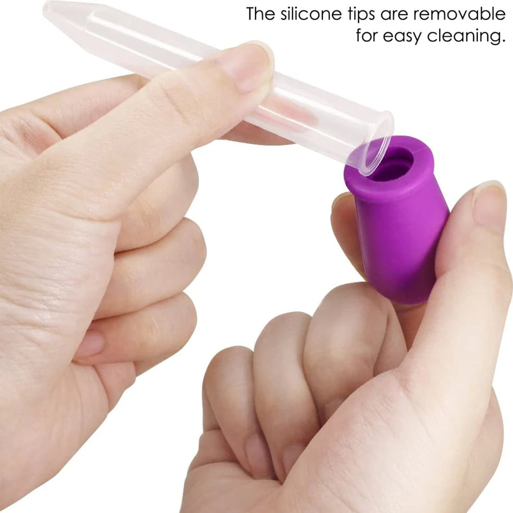 Small Silicone Plastic Pipette Dropper Feeding Medicine Liquid Eye Zpaxo