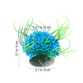 Artificial Aquarium Plants Solid Base Lifelike Design No Decay Easy Zpaxo Blue