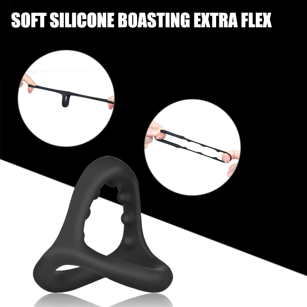 Penis Ring Silicone Sex Shop Time Delay Ejaculation Cock Men Toys 18 Zpaxo