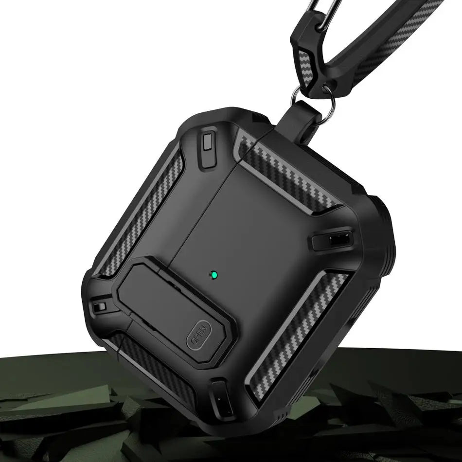 Earphone Protective Case For Apple AirPods 3 2 1 With Keychain Security Lock Cover For AirPods Pro 2 Shockproof Case Accessories Zpaxo