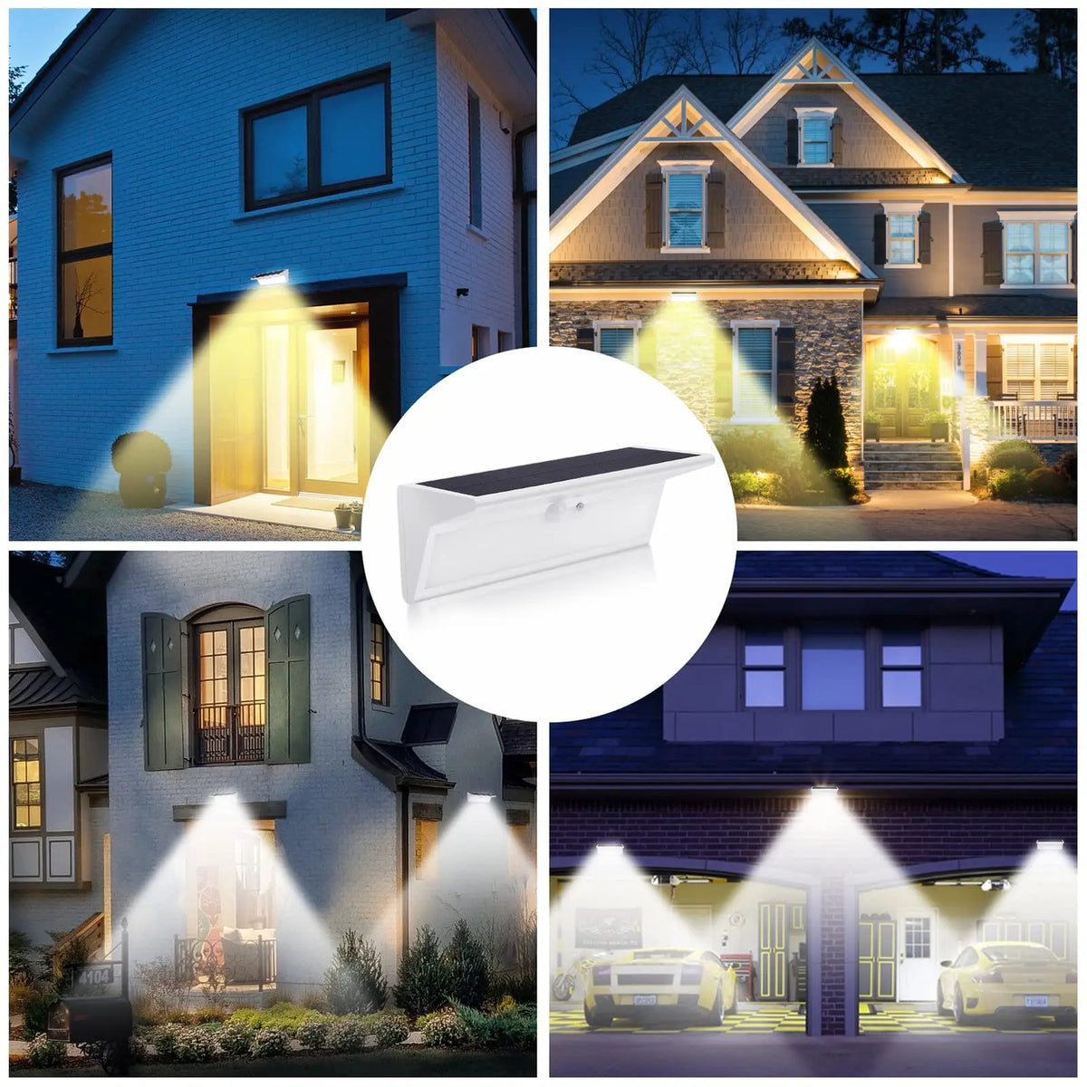 Outdoor Solar Light Waterproof Motion Sensor LED 4 Modes Garden Wall Zpaxo