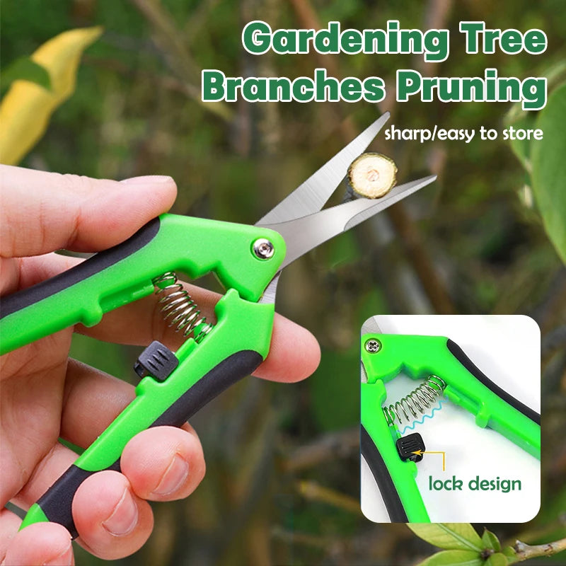 Pruning Shears Precision Trimming Scissors Gardening Hand Snips Zpaxo