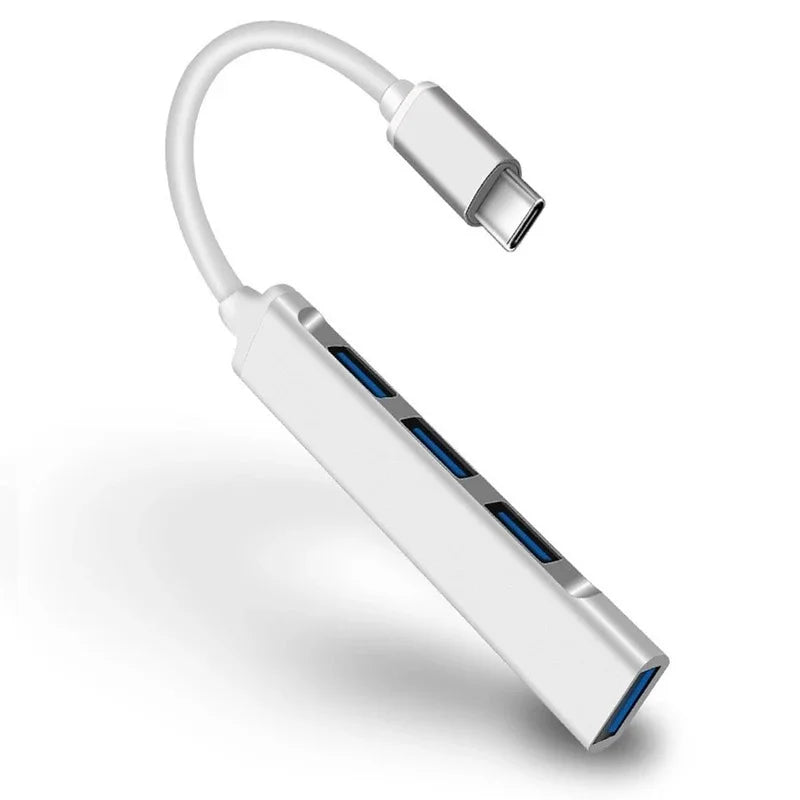 Type C Multi USB Splitter USB Transfer Adapter 4 In 1 High Speed Data Transmission Splitter For Laptop Hard Drive Phone Tablet Zpaxo