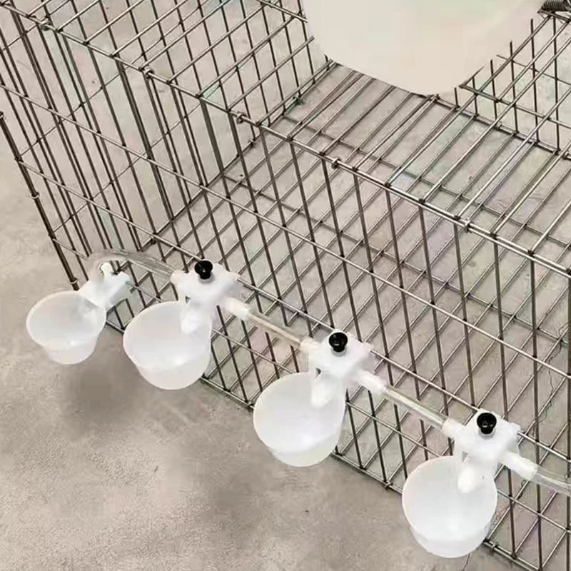 Rabbit Drinker Pipe 5m 10m 20m 30m Waterer Tap Nipple Chicken Zpaxo