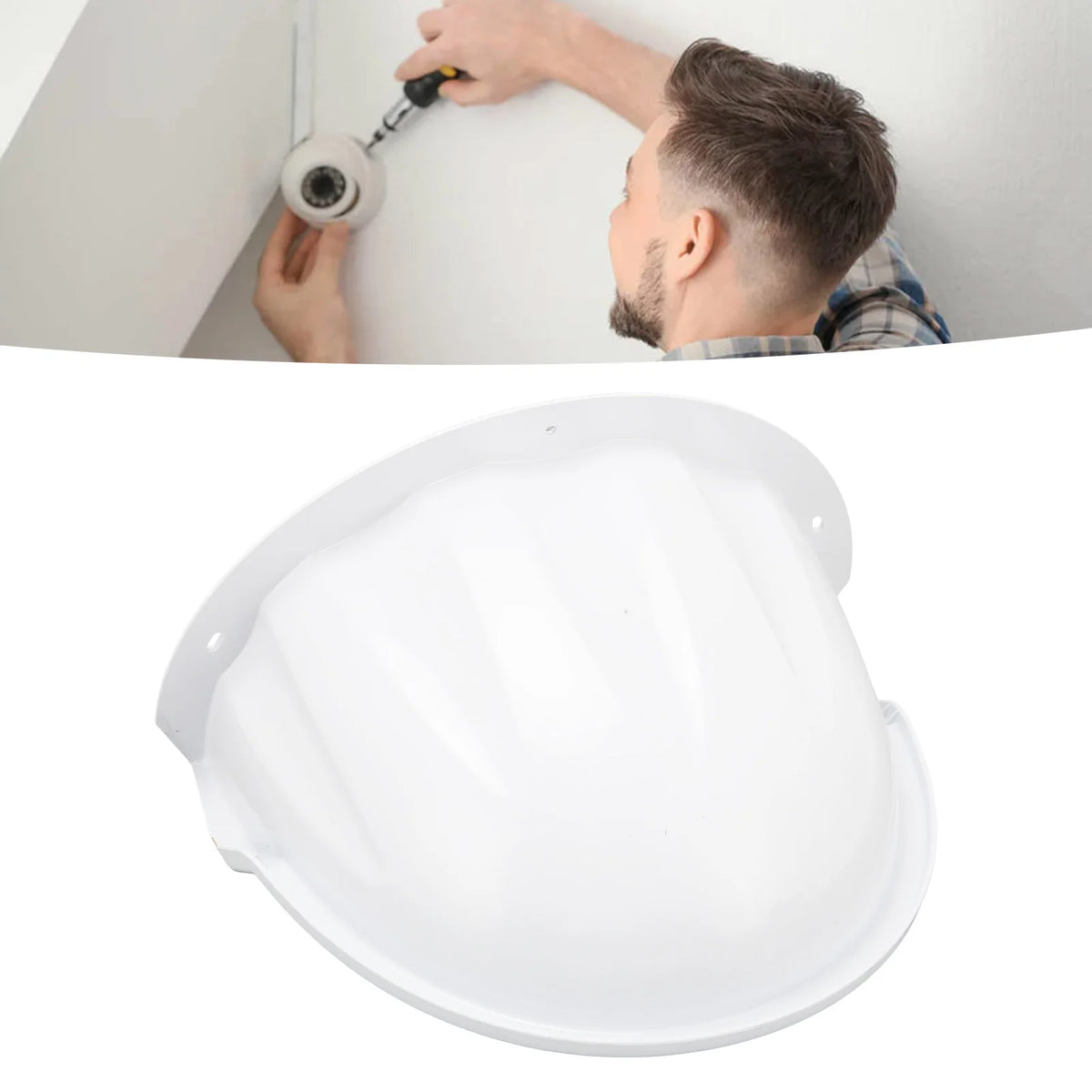 Protective Cover ABS Plastic Sunshade Rain Outdoor Surveillance Camera Zpaxo
