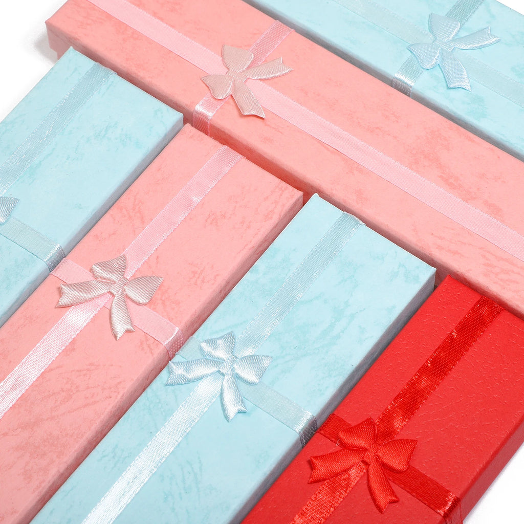 12pcs Rectangle Jewelry Gift Boxes with Sponge – Necklace Bracelet