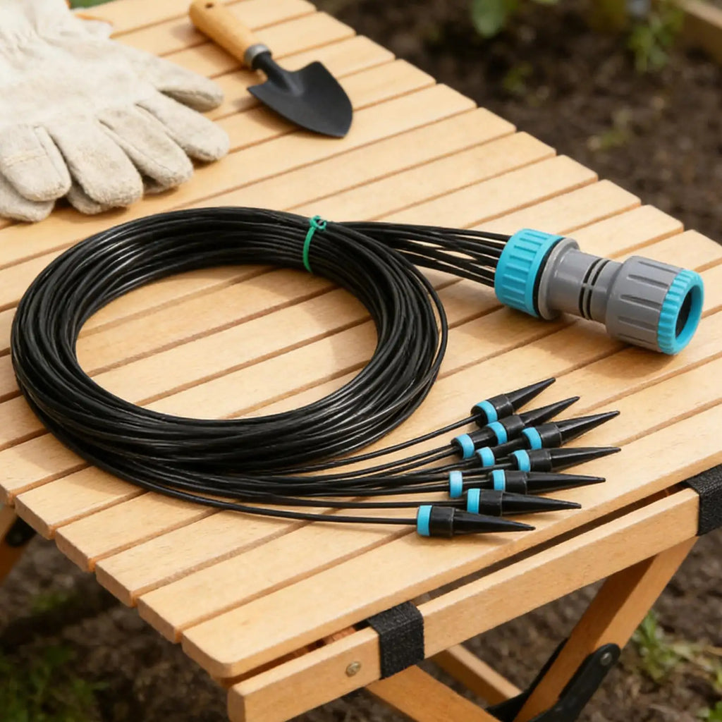 10 Head Drip Irrigation Automatic Watering System Quick Connect Zpaxo