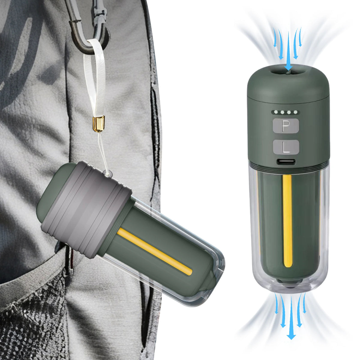 Min Ultra Fast Air Mattress Pump 2000 MAh Battery Zpaxo