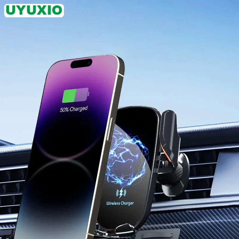 UYUXIO Wireless Car Charger Air Vent Fast Charging Phone Holder Zpaxo