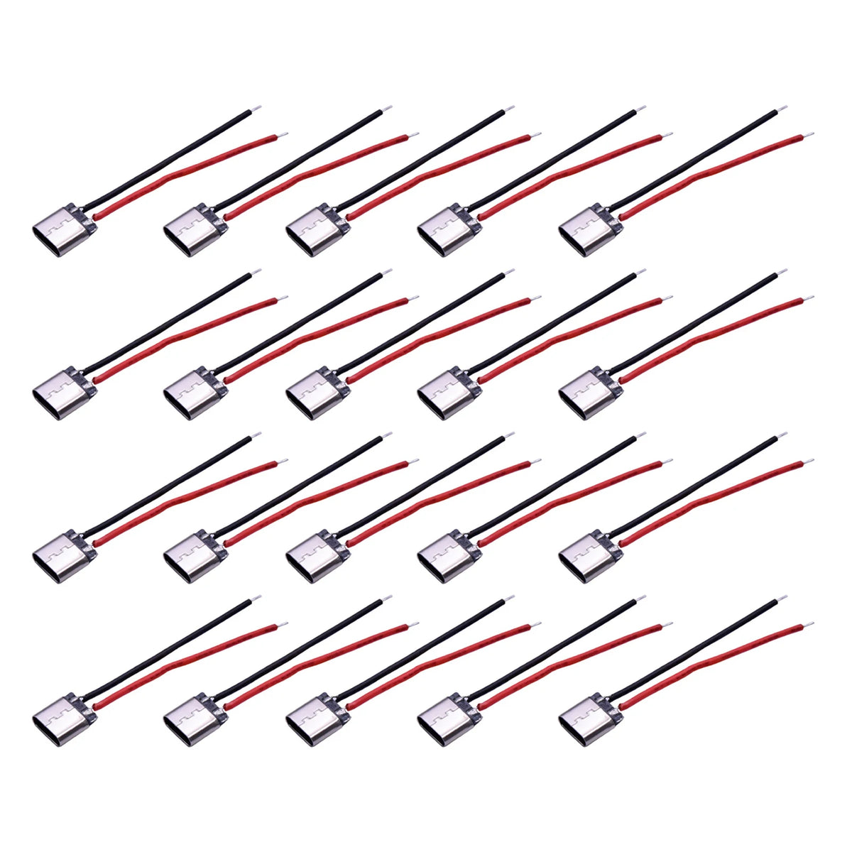 USB Type-c 2Pin Soldered Female Base Wire Typec 3A Current Socket C Zpaxo