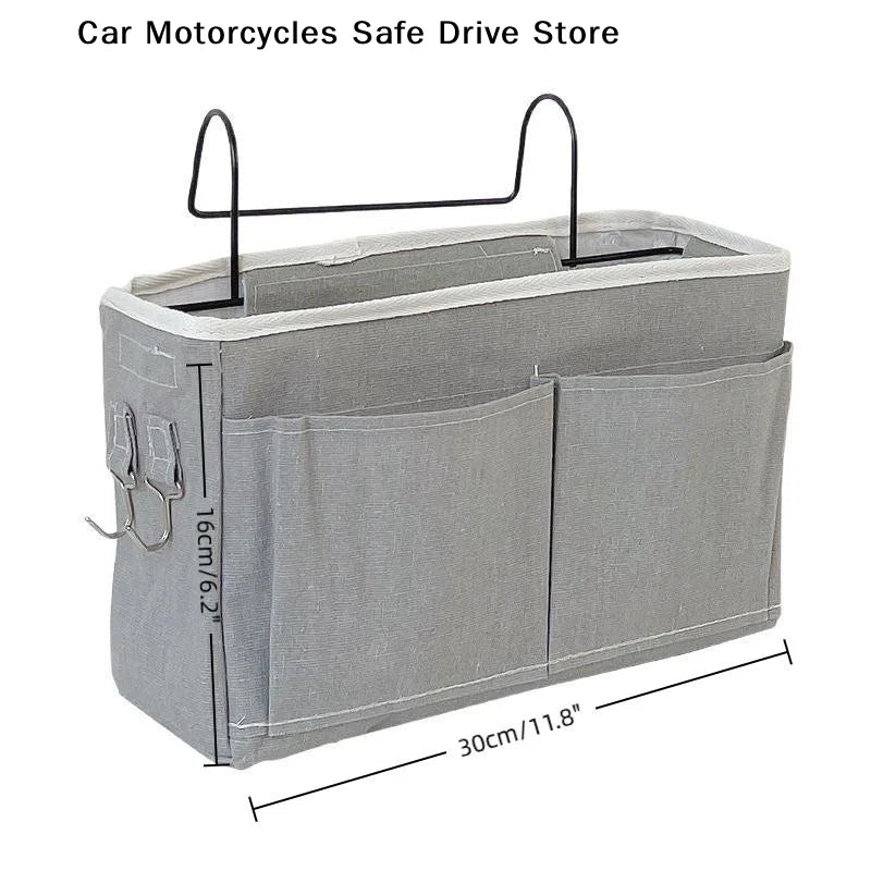 Storage Basket Hanging Rack Bed Remote Control Bookshelf Dormitory Zpaxo