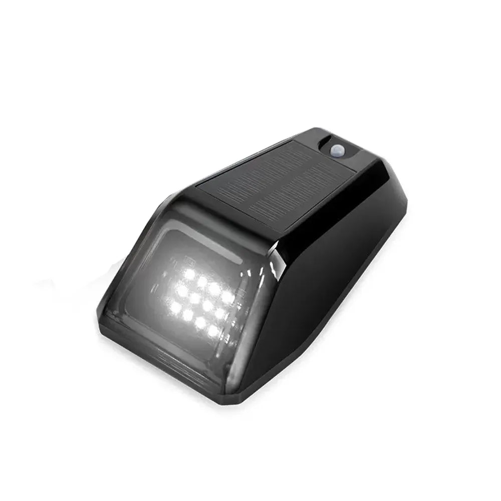 Reusable Solar Powered Cab Lights Wear Resist Wireless Truck Pickup Warning Lamp Waterproof Multiple Flashing Modes Zpaxo White