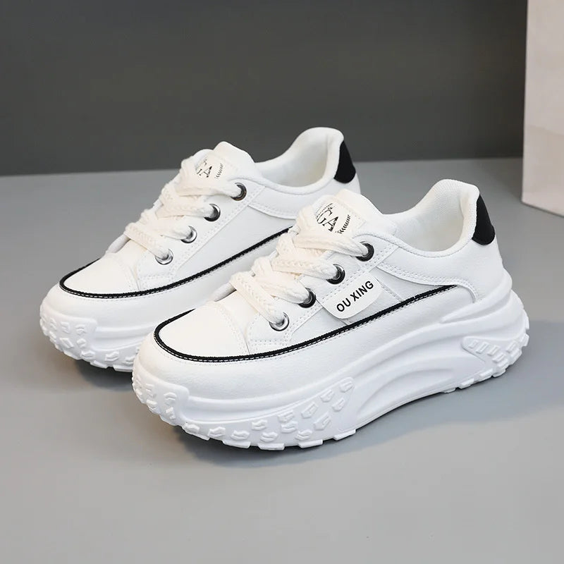 2023 Sneakers Women Comfortable Sports Shoes Fashion Casual Slip Zpaxo WHITE 35(Foot 22.5cm) CN