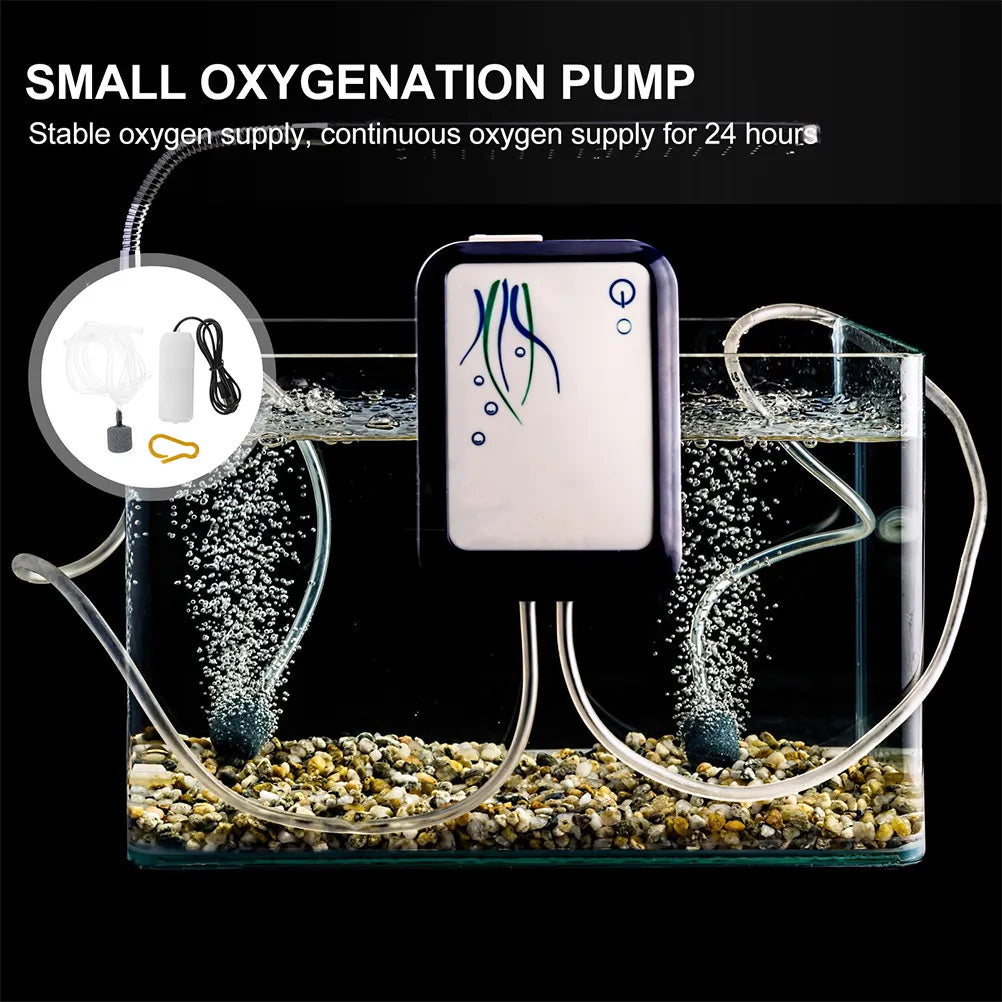 2 Sets Aquarium Oxygen Usb Air Pump Small Fish Tank Aerator Zpaxo