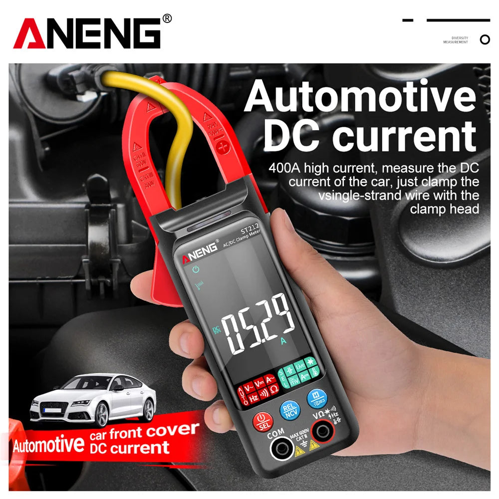 DC AC Current Digital Clamp Meter 6000 Counts 400A Amp Multimeter Zpaxo