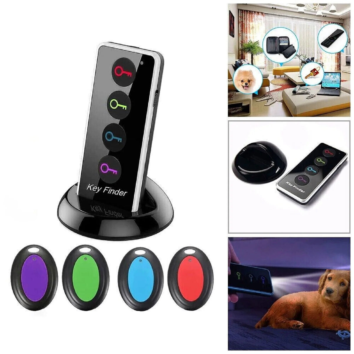 Wireless Key Finder RF Locator Pet Tracker Wallet Remote Control 1 Zpaxo Default Title