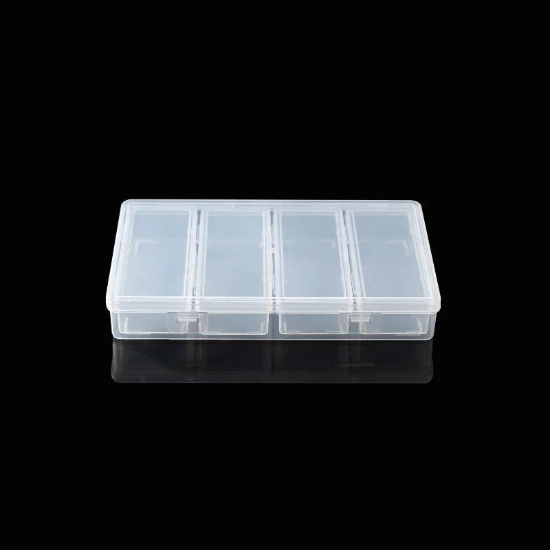 CM4 Adjustable Dividers Clear Plastic Storage Organizer Box Craft Zpaxo