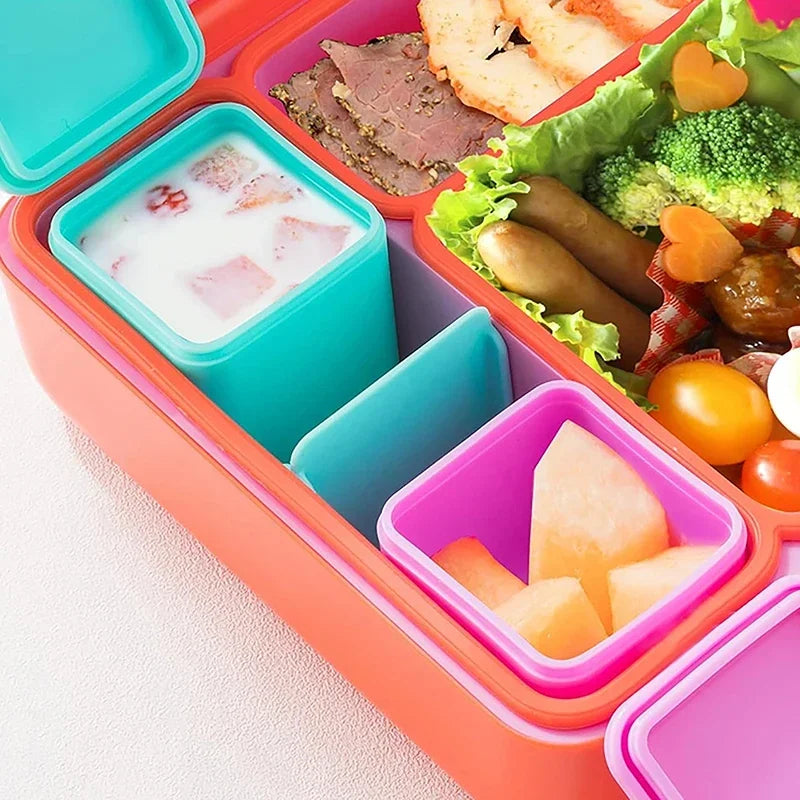 Silicone Lunch Box Sauce Divider Cup Lid Square Small Fits Most Bento Zpaxo