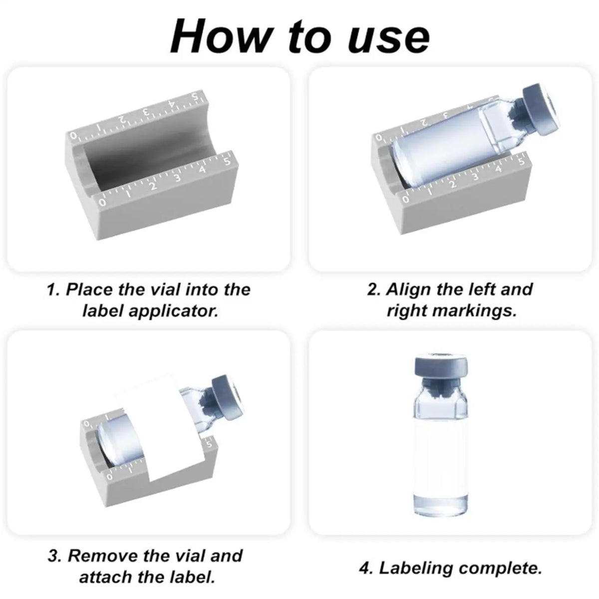 Label Applicator Vials Manual Precise Alignment Bottle Labeler Small Zpaxo
