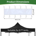 Rain Gutter Canopy Tent Detachable Transparent Instant Accessory Zpaxo A