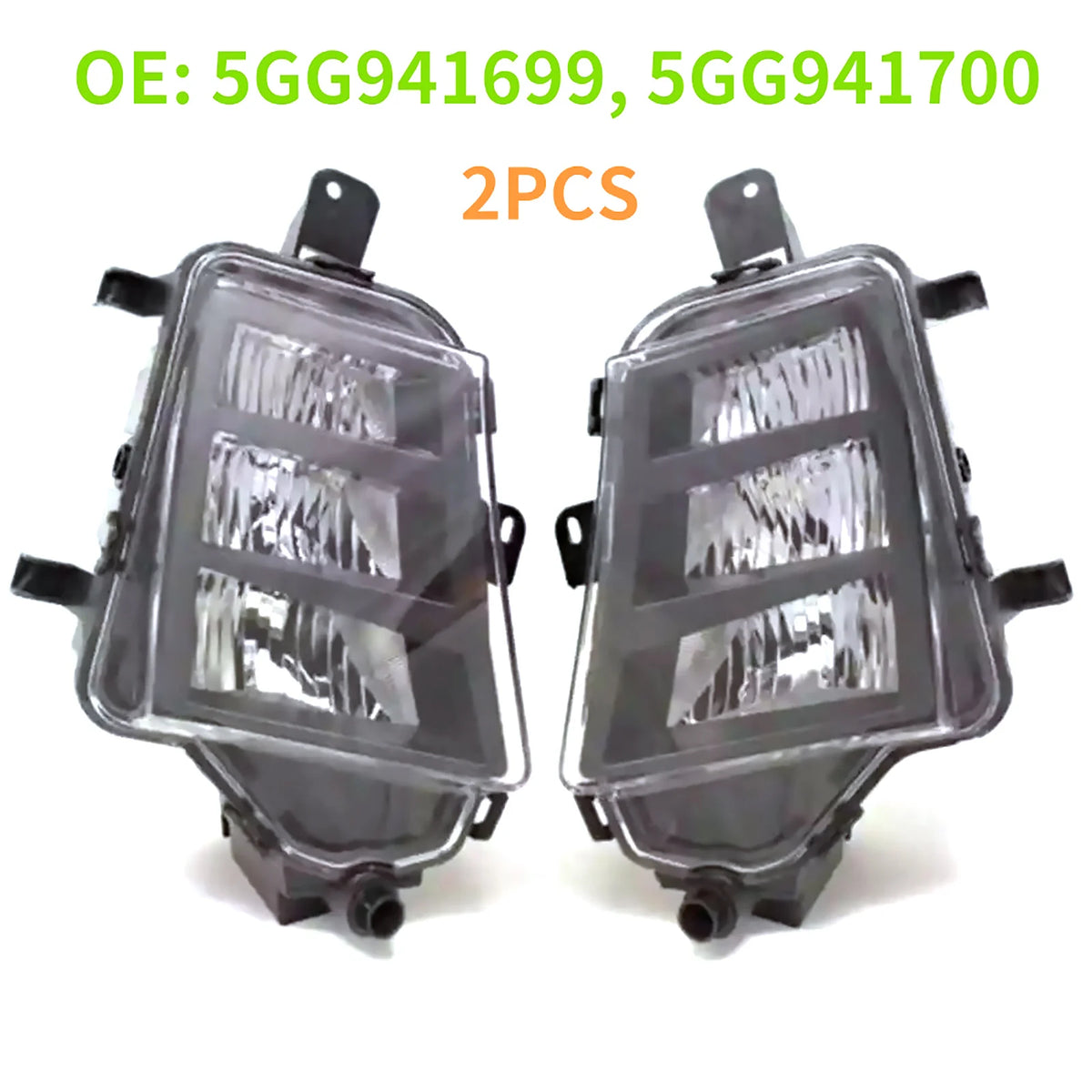 1Pair Vehicle Front Fog Light Driving LED Lamp 5GG941699 5GG941700 VW Zpaxo Default Title
