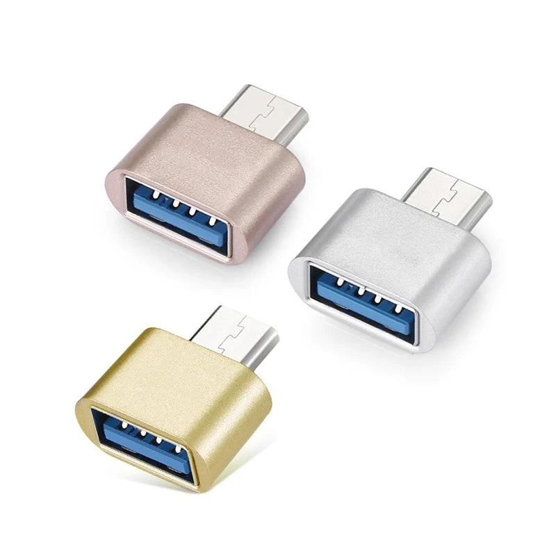 1/5Pcs USB To Type C Adapter 3.0 Male OTG Female For Mobile Phone Tablet OTG Connector Accessories Mobile Adapter Set Small Size Zpaxo