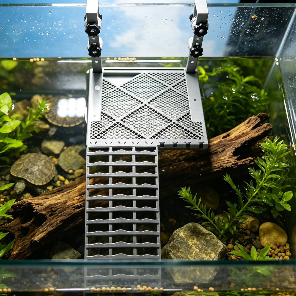 Turtle Basking Area Non-slip Resting Ramp Decoration Food Tank Zpaxo