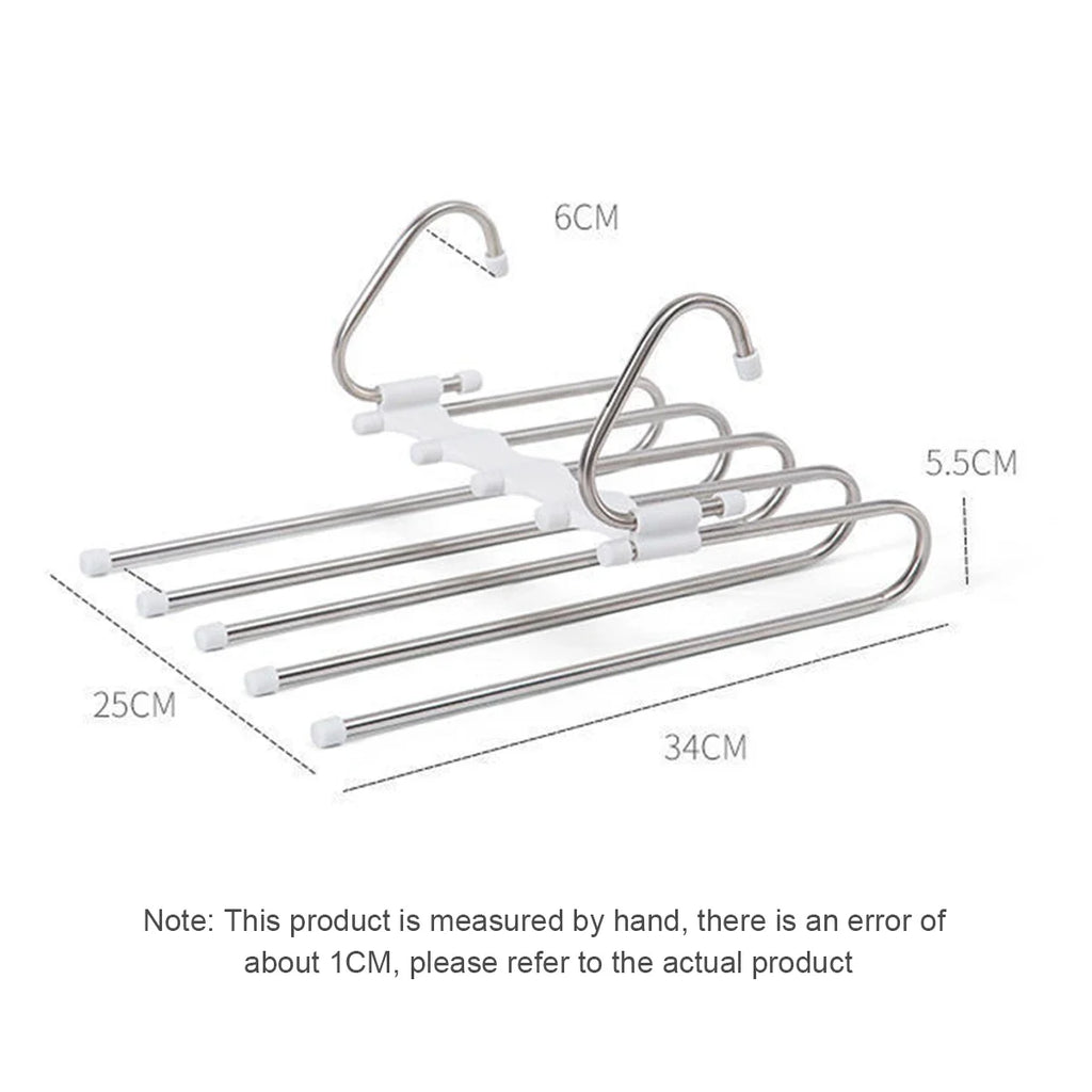 Stainless Steel Retractable Trouser Rack Folding Multi-functional Zpaxo