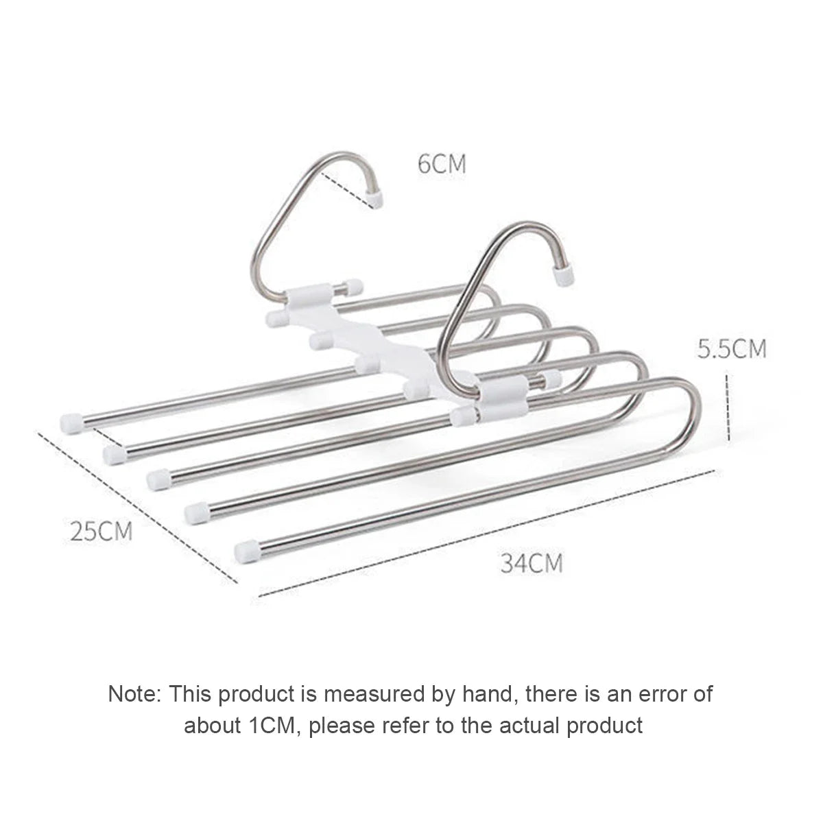 Stainless Steel Retractable Trouser Rack Folding Multi-functional Zpaxo