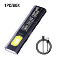 Portable Waist Hanging Keychain Mini Flashlight Multifunctional Zpaxo 1pc black