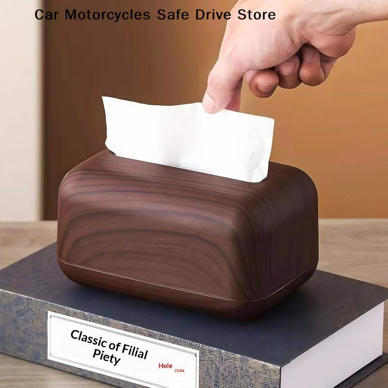 CMNew Chinese-style Simple Walnut Tissue Box Household Solid Wood Zpaxo