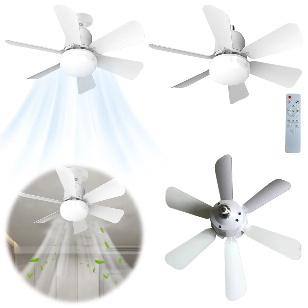 Ceiling Fan Light Remote Modern Kitchen Bedroom Basement Dining Zpaxo