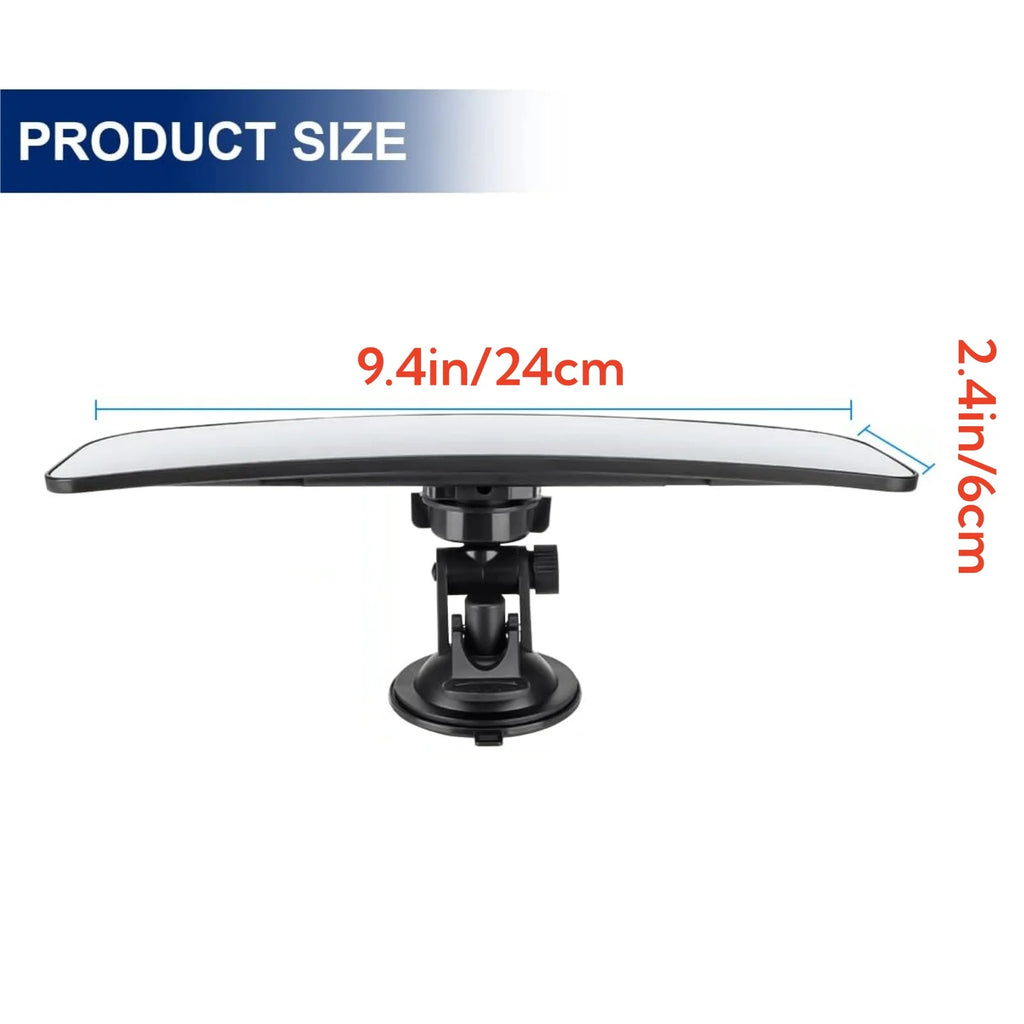 Interior Car Rear View Mirror Suction Cup 360 Rotates Adjustable Zpaxo