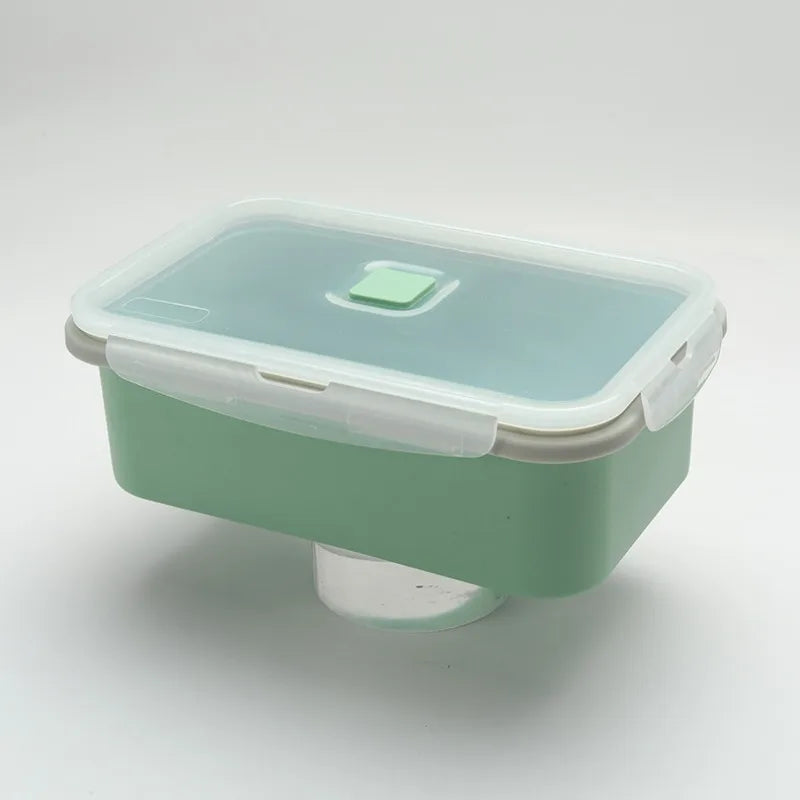 Large Capacity Multi Compartment Silicone Food Container Bento Box Zpaxo