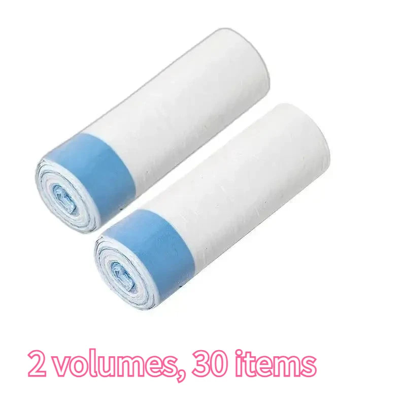 45X50 Household Garbage Bag Drawstring Large Thickening Portable Pull Zpaxo LJD-2 rolls