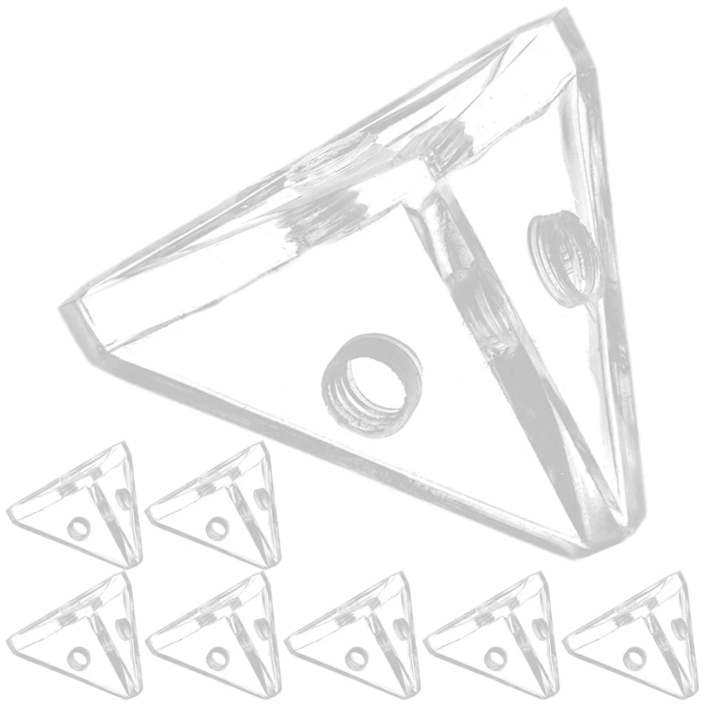 Acrylic Display Case Connectors Triangle Corner Connector Brackets Zpaxo