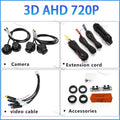 AHD 1080P 720P 3D 360 Panoramic Car Camera Surround View Right Left Zpaxo 3D AHD 720P China Mainland
