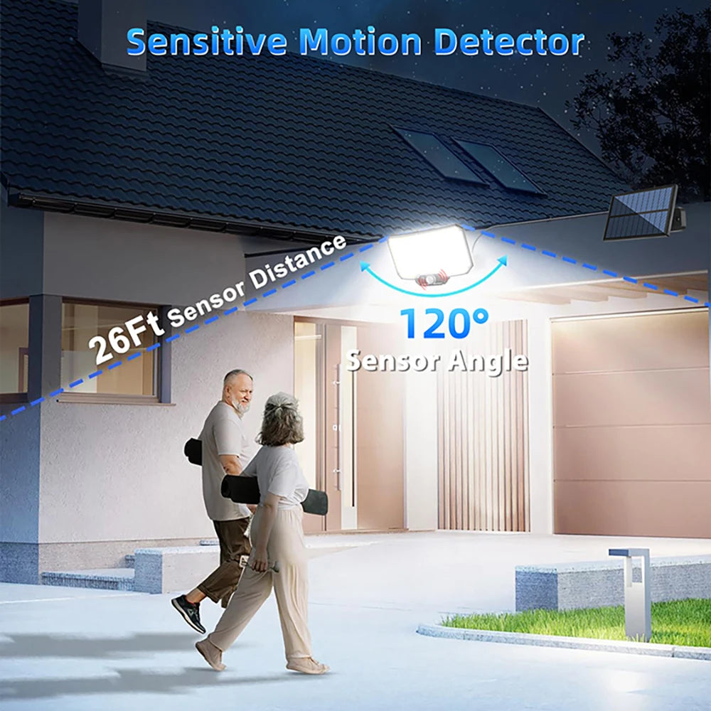 Solar Lights 234LED Solar Security Lights Outdoor Garden Motion Sensor 3 Modes Waterproof Split Solar Flood Wall Lights Garage Zpaxo