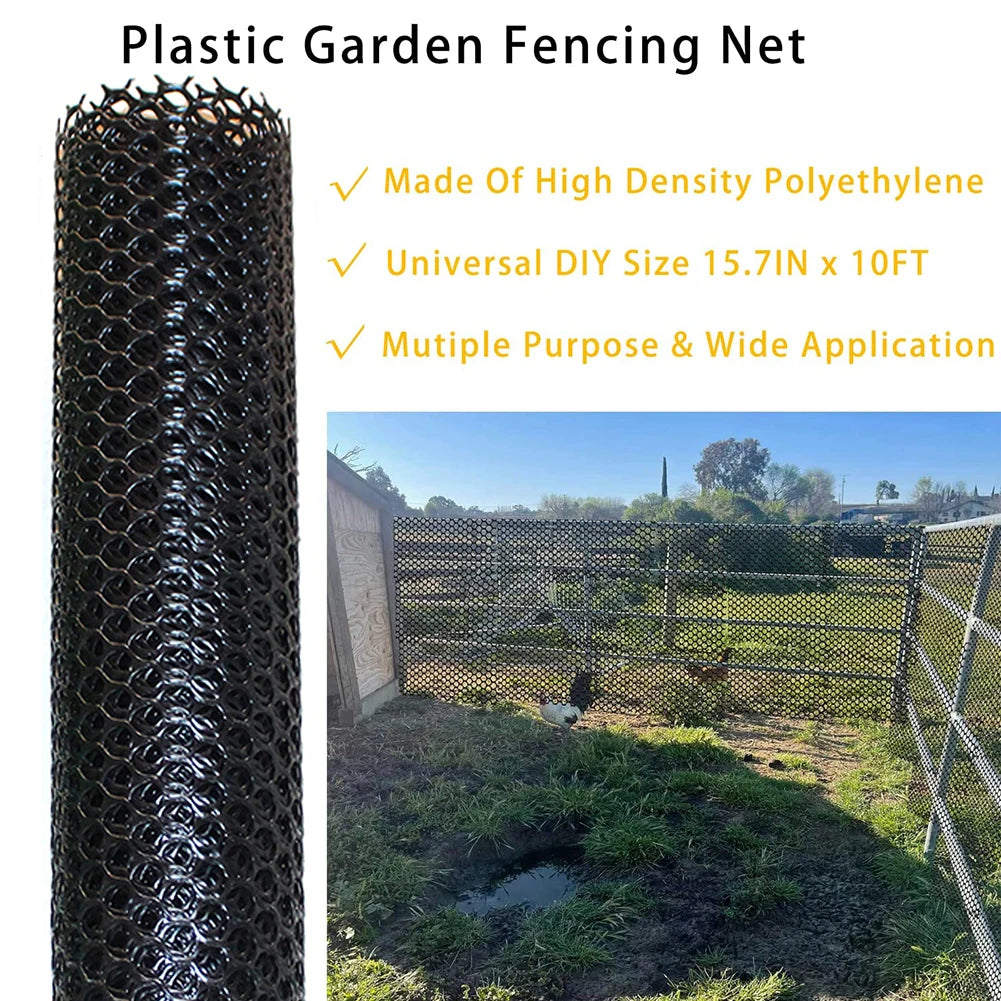 Plastic Wire Mesh Fence Poultry Netting 300 Fencing Solution Dogs Zpaxo